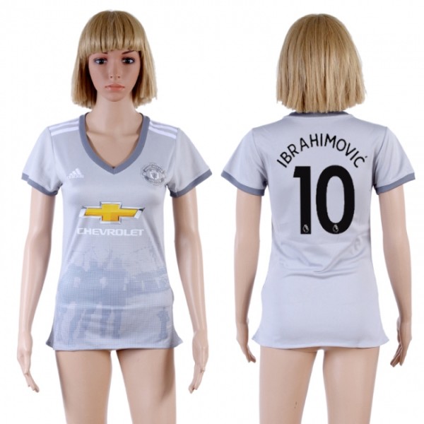 Womens Soccer Man Utd. #10 Ibrahimovic Away Jersey