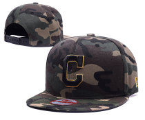 MLB Cleveland Indians Snapback Camo Hats--TX