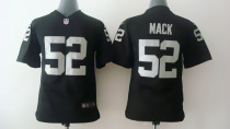 New Nike Okaland Raiders 52 Mack Black Youth Jerseys