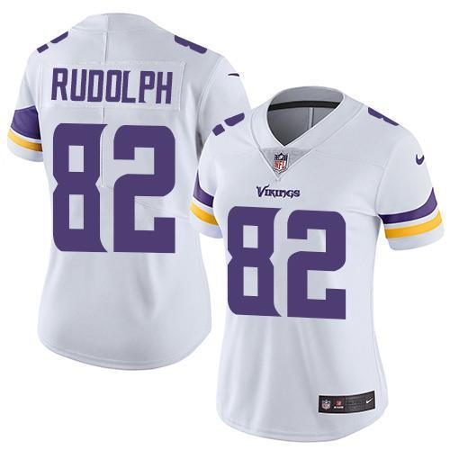 Womens NFL Minnesota Vikings #82 Rudolph White Jersey