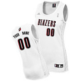 Women Portland Trail Blazers White Custom NBA Jersey