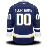 Blues Blue #00 Your Name Premier Third Custom NHL Jersey