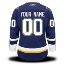 Blues Blue #00 Your Name Premier Third Custom NHL Jersey