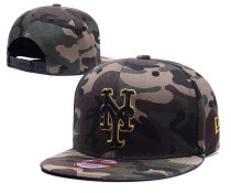MLB New York Mets Snapback Camo Hats--TX