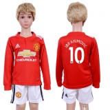 2017 Soccer Man Utd. #10 Ibrahimovic Home Kids Jersey