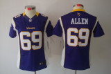 Allen Purple Vikings limited Women Nike NFL Jersey
