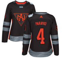 Women North America #4 Parayko Black World Cup of Hockey 2016 Premier Jersey