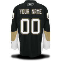 Black Pittsburgh Penguins #00 Your Name Home Premier Custom NHL Jersey