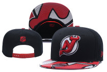 NHL New Jersey Devils Red Snapback Hats--YD