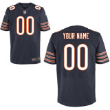 Elite Team Color Chicago Bears Nike Men Custom Jersey