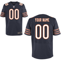 Elite Team Color Chicago Bears Nike Men Custom Jersey