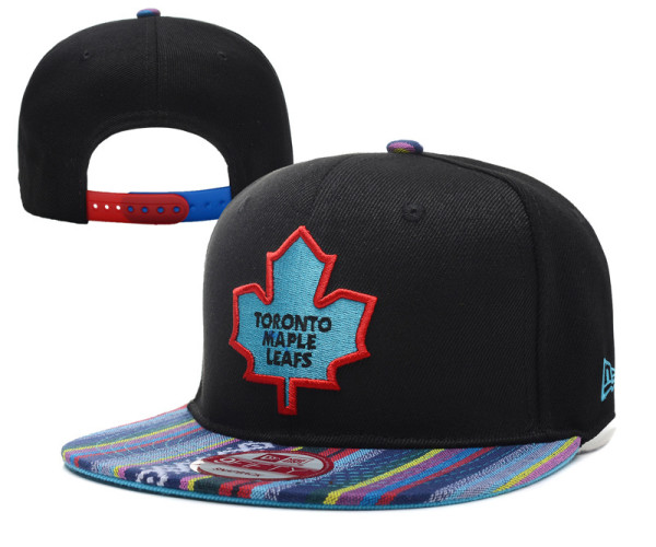 NHL Toronto Maple Leafs Black Snapback Hats---YD