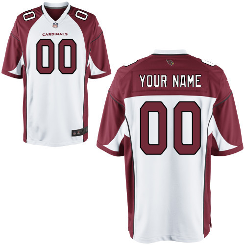 Nike Arizona Cardinals Customized Game NFL Jersey in White