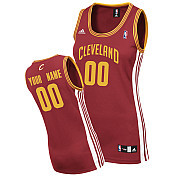 Red Cavaliers Custom Road Women NBA Jersey