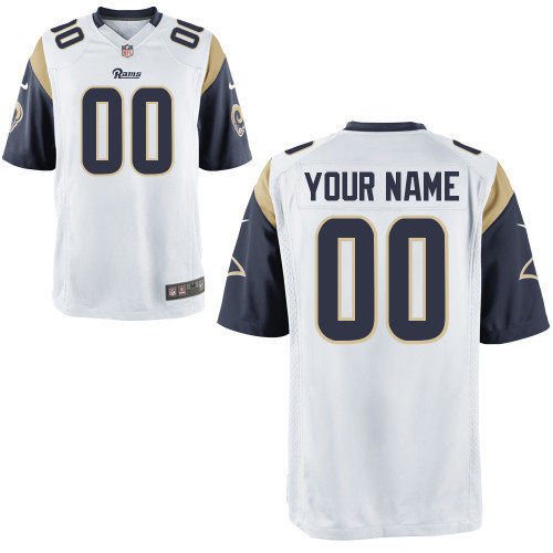 Customized Portrait Fashion White Women Game Nike St. Louis Rams Jersey