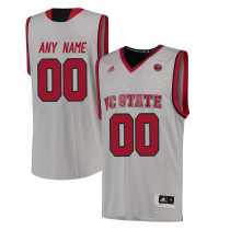 NCAA NC State Wolfpack Custom College Basketball White Jersey