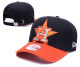 MLB Houston Astros Black Orange Snapback Hats--GS