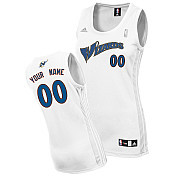 White Custom NBA Washington Wizards Jersey