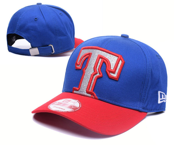 MLB Texas Rangers Blue Red Snapback Hats--GS