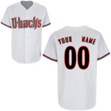 White Diamondbacks Home Personalized MLB Jersey