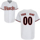 White Diamondbacks Home Personalized MLB Jersey
