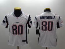 Kids NFL New England Patriots #80 Amendola White Vapor Limited Jersey