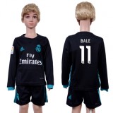 2017 Soccer Real Madrid #11 Bale Away Kids Jersey
