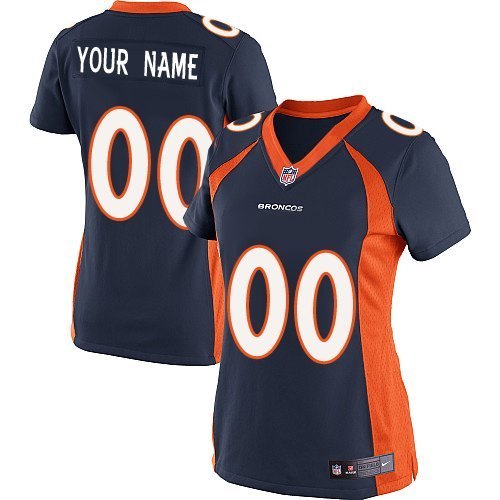 Nike Denver Broncos Customized Blue Women Jersey