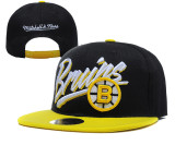 NHL Boston Bruins Snapback Black Hats--YD