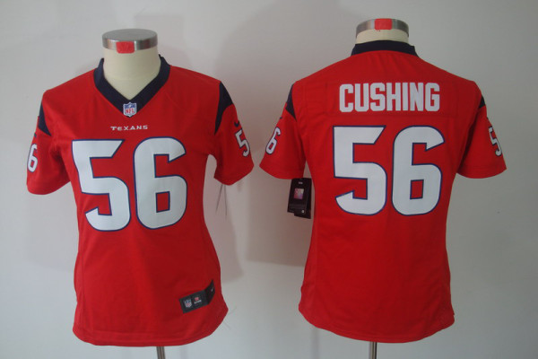 Womens Nike limited #56 red letter Cushing Houston Texans Jersey