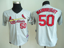 Kids MLB St. Louis Cardinals #50 Wainwright White Jersey