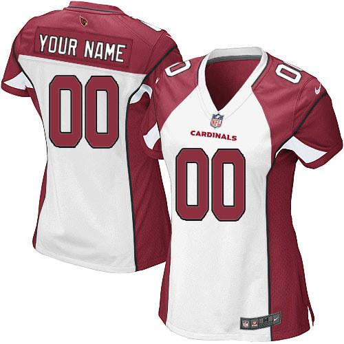 Nike Arizona Cardinals Customized White Womens Jersey