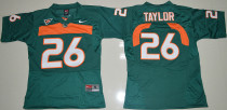 Youth Miami Hurricanes Sean Taylor 26 College Football Jersey Green