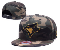 MLB Toronto Blue Jays Snapback Camo Hats--TX