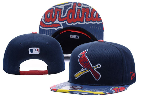 MLB St.Louis Cardinals Blue Snapback Hats--YD