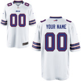 White Bills Customized Elite Nike Jersey