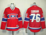 Womens #76 Roberto Luongo red NHL Montreal Canadiens jersey