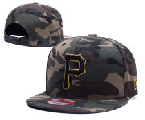 MLB Pittsburgh Pirates Snapback Camo Hats--TX