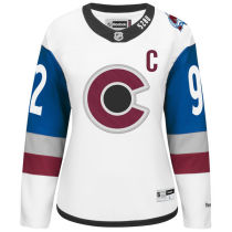 NHL Colorado Avalanche White Women Personalized Jersey