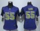Women New Nike Minnesota Vikings 55 Barr Purple Strobe Elite Jersey