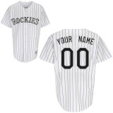 Youth Personalized Youth Colorado Rockies Jersey in White
