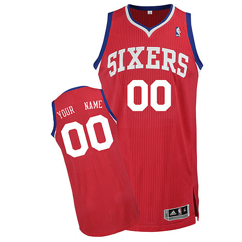 Red Jersey, Philadelphia 76ers Personalized NBA Jersey