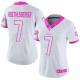 Women NFL Pittsburgh Steelers #7 Roethlisberger White Pink Color Rush Jersey