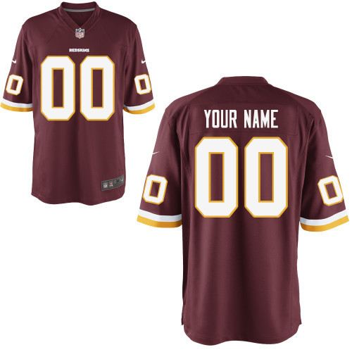 Customized Game Nike Washington Redskins Team Color Jersey