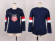 2014 Olympic Women Blue Blank Jersey