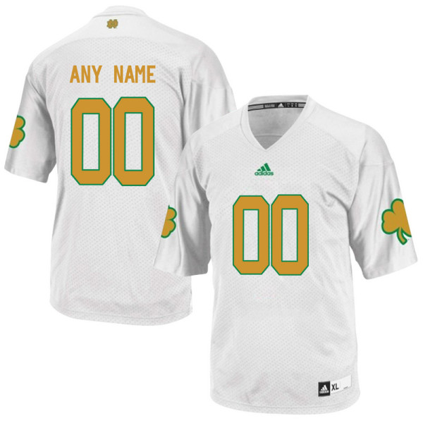 Adidas Mens Notre Dame Fighting Irish Customized Techfit College Football Jersey - White