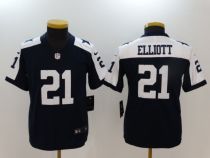 Youth Dallas Cowboys #21 Elliott Blue Thanksgiving Vapor Untouchable Limited Jersey