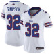 Womens Buffalo Bills #32 Simpson White Jersey