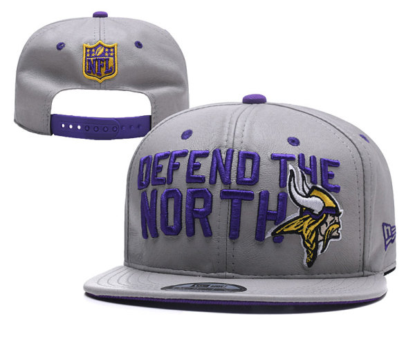 2018 Minnesota Vikings Draft Grey Snapbacks
