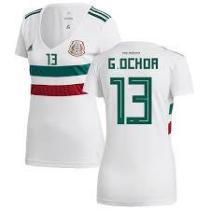 Mexico #13 G. Ochoa Women White 2018 World Cup Jersey